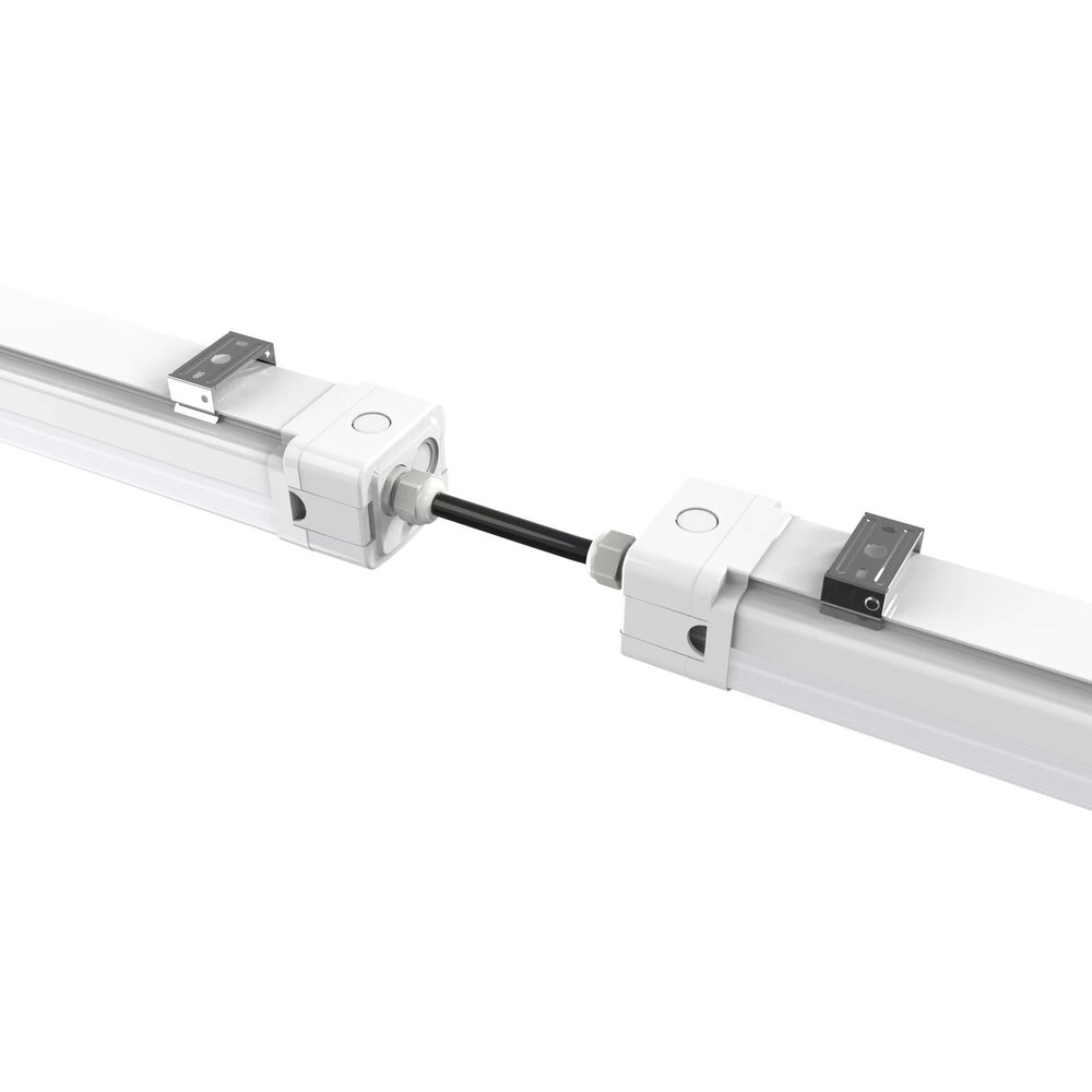 Lightexpert LED Tri Proof Armatuur 120CM - 40W - 150Lm/W - 4500K - IP65 - IK10 - Koppelbaar