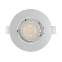 Lightexpert LED Inbouwspots Chroom - 6W – IP44 – 3000K - Dimbaar