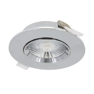 Lightexpert LED Inbouwspots Chroom - 6W – IP44 – 3000K - Dimbaar LED Inbouwspots Chroom - 6W – IP44 – 3000K - Dimbaar