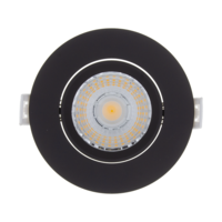 LED Inbouwspots Zwart - 6W – IP44 – 3000K - Dimbaar Lightexpert LED Inbouwspots Zwart - 6W – IP44 – 3000K - Dimbaar