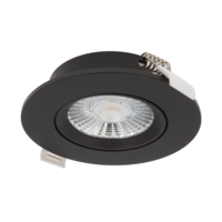 LED Inbouwspots Zwart - 6W – IP44 – 3000K - Dimbaar Lightexpert LED Inbouwspots Zwart - 6W – IP44 – 3000K - Dimbaar