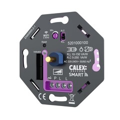 Smart WIFI LED Dimmer 5-250W LED 230V - Fase Aan/Afsnijding - Universeel