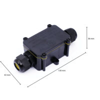 Lasdoos IP68 - 2 Flexible ingangen 6-11MM Lightexpert Lasdoos IP68 - 2 Flexible ingangen 6-11MM