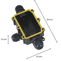 Lasdoos IP67 - 3 Flexible ingangen Lightexpert Lasdoos IP67 - 3 Flexible ingangen