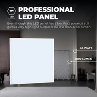 LED Paneel 60x60 - 40W - 6000K - 4000 Lumen - 100 lm/W - 5 Jaar Garantie Lightexpert LED Paneel 60x60 - 40W - 6000K - 4000 Lumen - 100 lm/W - 5 Jaar Garantie