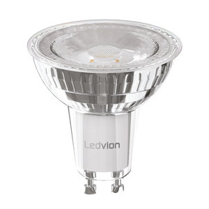 Ledvion Dimbare GU10 LED Spot - 5W - 6500K - 345 Lumen - Full Glass Dimbare GU10 LED Spot - 5W - 6500K - 345 Lumen - Full Glass