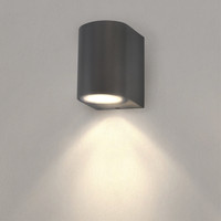 Ledvion Wandlamp - IP54 - GU10 Fitting - Rond Antraciet