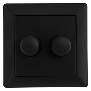Ledvion LED DUO Dimmerknop - Druk/Draai - Zwart LED DUO Dimmerknop - Druk/Draai - Zwart
