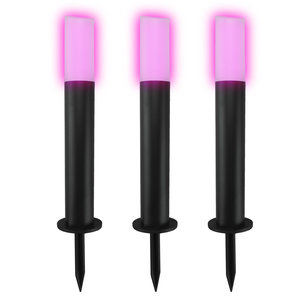 Ledvion Smart WiFi Staande Buitenlampen - RGB+3000K - IP44 - Smart paalverlichting - Zwart - Plug & Play Smart WiFi Staande Buitenlampen - RGB+3000K - IP44 - Smart paalverlichting - Zwart - Plug & Play