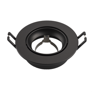 GU10 Inbouwspot Rond - GU10 Fitting - Rio - Zwart - ø85mm