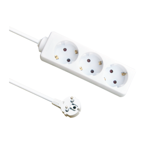 Stekkerdoos - 3 Stopcontacten – Verlengsnoer 1.5M - Tafelcontactdoos - Wit