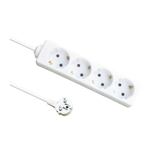 Stekkerdoos - 4 Stopcontacten – Verlengsnoer 1.5M - Tafelcontactdoos - Wit