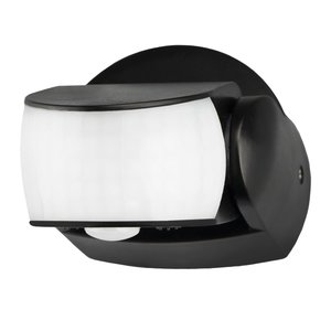 Ledvion Zwarte Opbouw Bewegingssensor 180° Met Schemerschakelaar 12M Bereik Max. 600W IP65 Zwarte Opbouw Bewegingssensor 180° Met Schemerschakelaar 12M Bereik Max. 600W IP65