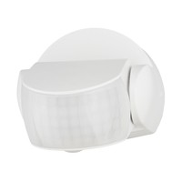 Ledvion Witte Opbouw Bewegingssensor 180° Met Schemerschakelaar 12M Bereik Max. 600W IP65