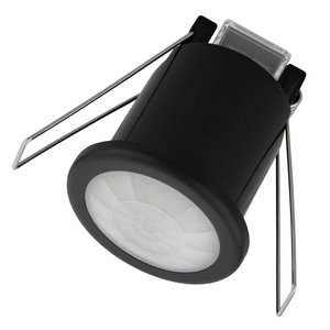 Ledvion Zwarte Inbouw Bewegingssensor 360° Met Schemerschakelaar 8M Bereik Zwarte Inbouw Bewegingssensor 360° Met Schemerschakelaar 8M Bereik