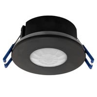 Ledvion Zwarte Inbouw Bewegingssensor 360° Met Schemerschakelaar 8M Bereik Max. 600W IP65