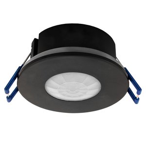 Ledvion Zwarte Inbouw Bewegingssensor 360° Met Schemerschakelaar 8M Bereik Max. 600W IP65 Zwarte Inbouw Bewegingssensor 360° Met Schemerschakelaar 8M Bereik Max. 600W IP65