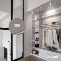 Ledvion Witte Inbouw Bewegingssensor 360° Met Schemerschakelaar 8M Bereik Max. 600W IP65