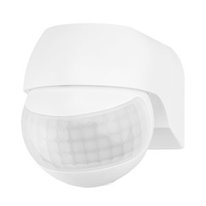 Ledvion Witte Opbouw Bewegingssensor 180° Met Schemerschakelaar 12M Bereik Witte Opbouw Bewegingssensor 180° Met Schemerschakelaar 12M Bereik