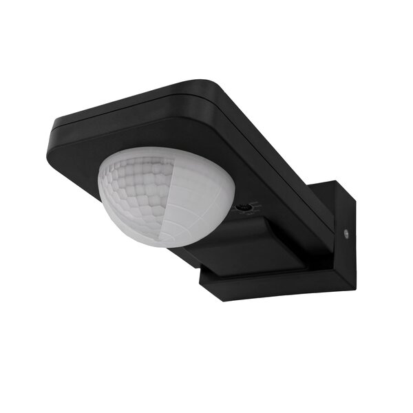 Ledvion Zwarte Opbouw Bewegingssensor 360° Met Schemerschakelaar 20M Bereik - IP65