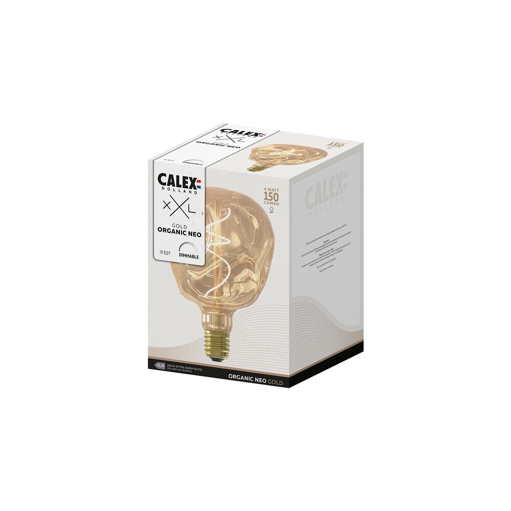 Calex Calex LED XXL Organic Neo Goud - E27 - 150 Lumen - Dimbaar