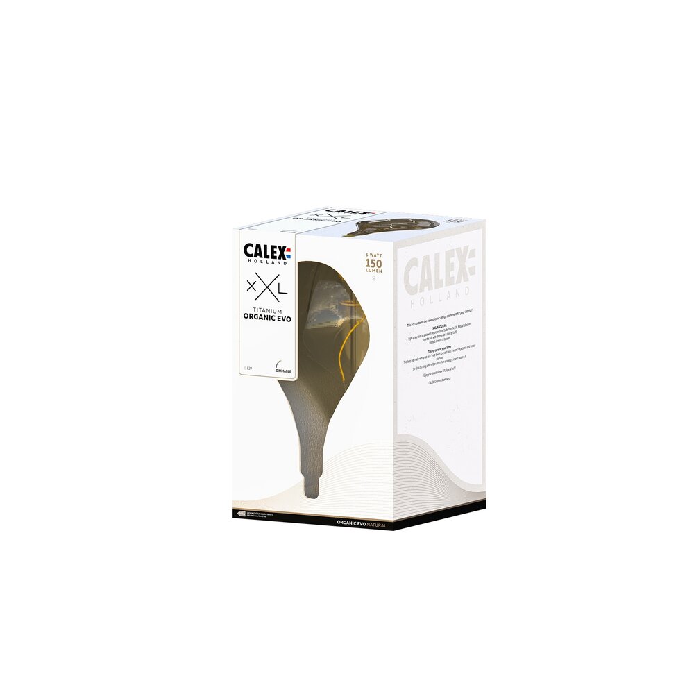 Calex Calex Organic Evo Natural Led XXL Range 220-240V 150LM 6W 1800K E27 dimmable