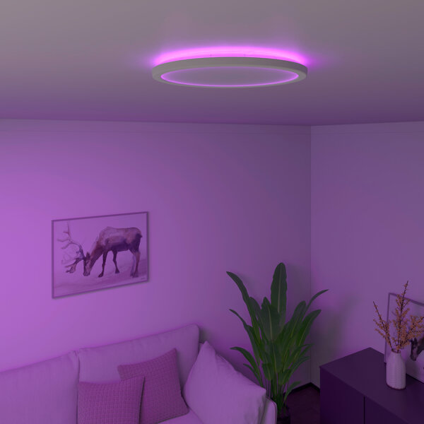 Calex Calex Smart LED Plafondlamp Halo - Wit - 22W - RGB+CCT - Ø295mm