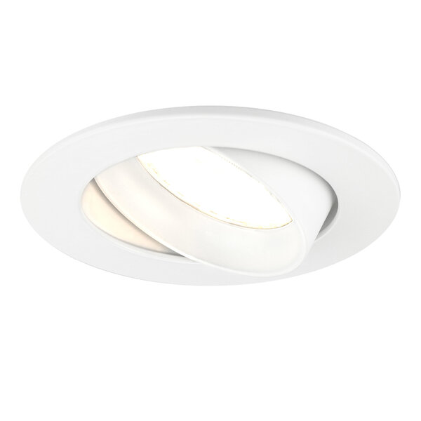 Ledvion Dimbare LED inbouwspot Wit - Rio - 5W - 2700K - ø85mm