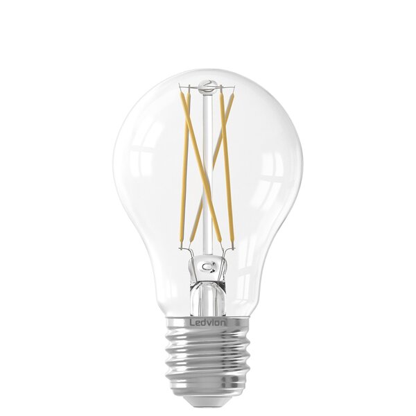 Ledvion Smart CCT E27 LED Lamp Filament - 1800-3000K - Wifi - Dimbaar - 7W