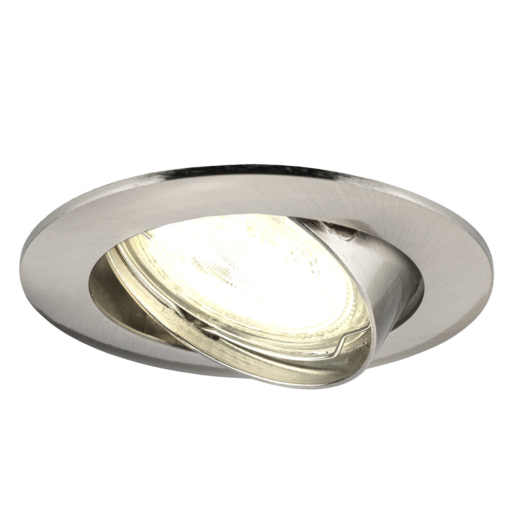 Ledvion Dimbare LED inbouwspot RVS - Amsterdam - 5W - 2700K - ø82mm