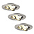 Dimbare LED inbouwspots RVS - Rio - 5W - 2700K - ø85mm - 3 pack