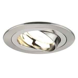 Ledvion Dimbare LED inbouwspot RVS - Tokyo - 5W - 2700K - ø92mm Dimbare LED inbouwspot RVS - Tokyo - 5W - 2700K - ø92mm