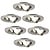 Dimbare LED inbouwspot RVS - Rio - 5W - 4000K - ø85mm - 6 pack