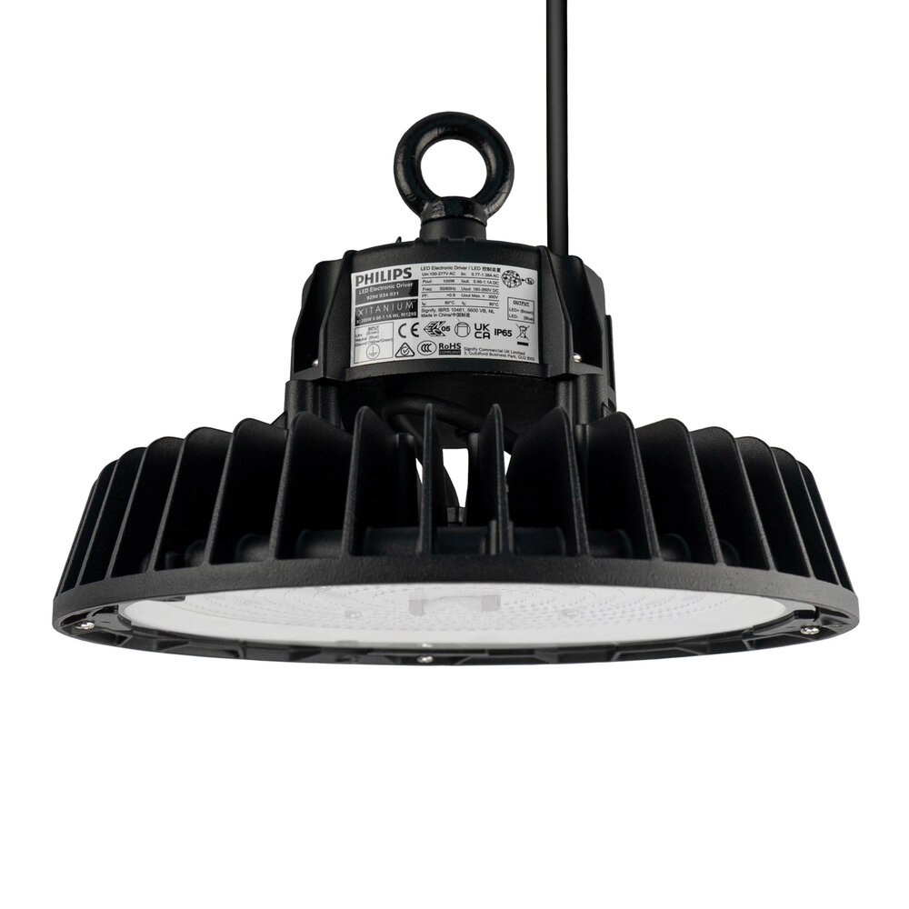 Ledvion LED High Bay 100W - Philips Driver - 120° - 175lm/W - 3000K - IP65 - Dimbaar - 5 Jaar Garantie