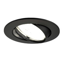Ledvion Dimbare LED inbouwspot Zwart - Amsterdam - 3W - 6500K - ø82mm