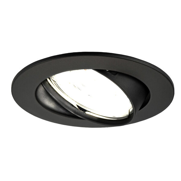 Ledvion Dimbare LED inbouwspot Zwart - Amsterdam - 5W - 6500K - ø82mm