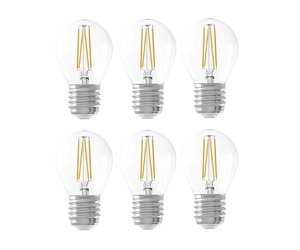6x E27 LED Lamp Filament - 1W - 2100K 50 Lumen - - Lightexpert.nl