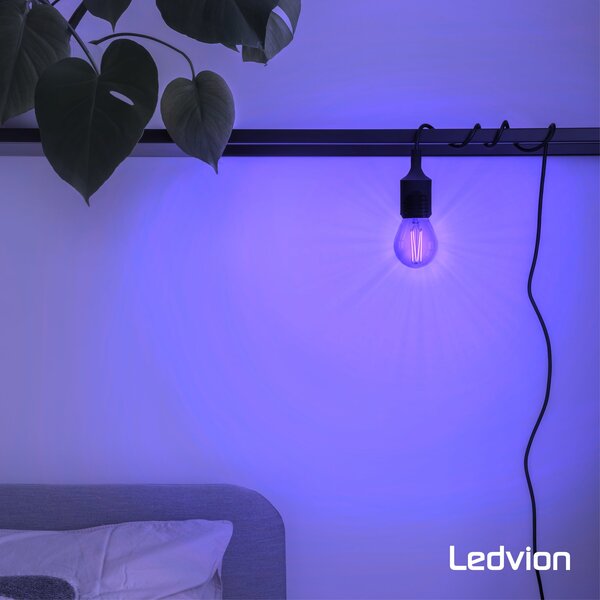 Ledvion 5-pack E27 LED Lamp Filament - 1W - 2100K - 50 Lumen - Gekleurd