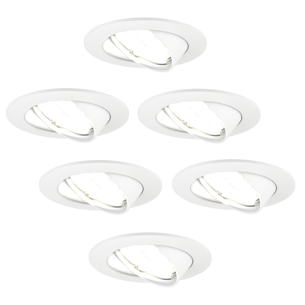 Ledvion Dimbare LED inbouwspot Wit - Amsterdam - 3W - 6500K - ø82mm - 6 pack