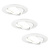 Dimbare LED inbouwspot Wit - Amsterdam - 5W - 6500K - ø82mm - 3 pack