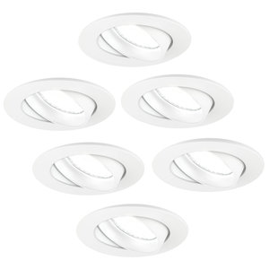 Ledvion Dimbare LED inbouwspot Wit - Rio - 5W - 6500K - ø85mm - 6 pack Dimbare LED inbouwspot Wit - Rio - 5W - 6500K - ø85mm - 6 pack