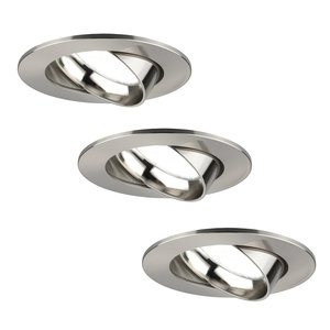 Ledvion Dimbare LED inbouwspot RVS - Rio - 5W - 6500K - ø85mm - 3 pack Dimbare LED inbouwspot RVS - Rio - 5W - 6500K - ø85mm - 3 pack