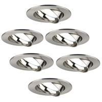 Ledvion Dimbare LED inbouwspot RVS - Rio - 3W - 6500K - ø85mm - 6 pack
