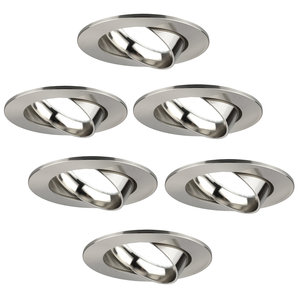 Ledvion Dimbare LED inbouwspot RVS - Rio - 5W - 6500K - ø85mm - 6 pack Dimbare LED inbouwspot RVS - Rio - 5W - 6500K - ø85mm - 6 pack