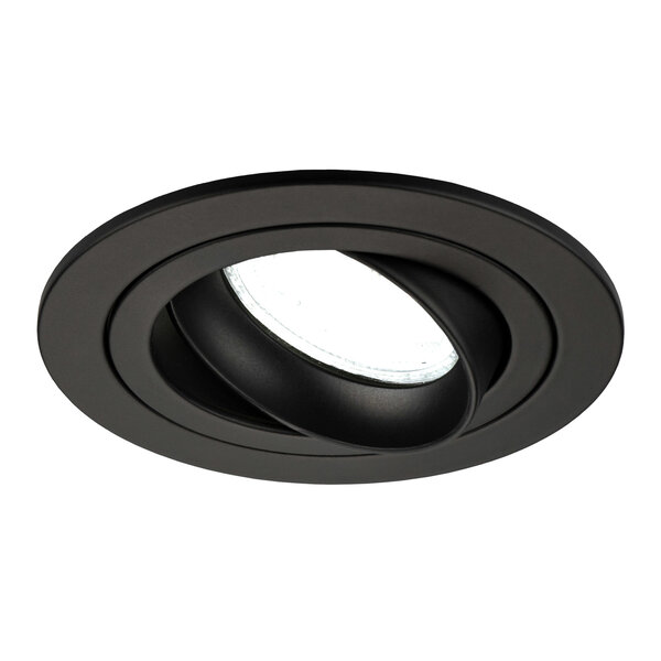 Ledvion Dimbare LED inbouwspot Zwart - Tokyo - 3W - 6500K - ø92mm