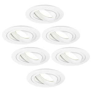 Ledvion Dimbare LED inbouwspot Wit - Tokyo - 5W - 4000K - ø92mm - 6 pack Dimbare LED inbouwspot Wit - Tokyo - 5W - 4000K - ø92mm - 6 pack