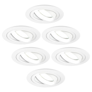 Ledvion Dimbare LED inbouwspot Wit - Tokyo - 5W - 6500K - ø92mm - 6 pack Dimbare LED inbouwspot Wit - Tokyo - 5W - 6500K - ø92mm - 6 pack