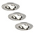 Dimbare LED inbouwspot RVS - Tokyo - 5W - 4000K - ø92mm - 3 pack