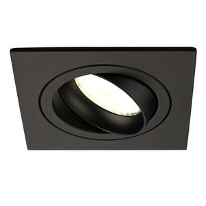 Ledvion Dimbare LED inbouwspot Zwart - Sevilla - 5W - 4000K - 92mm - Vierkant Dimbare LED inbouwspot Zwart - Sevilla - 5W - 4000K - 92mm - Vierkant