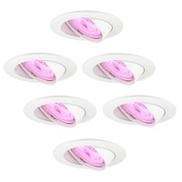 Ledvion Smart LED inbouwspot Wit - Amsterdam - Smart WiFi - Dimbaar - RGB+CCT - 6 pack